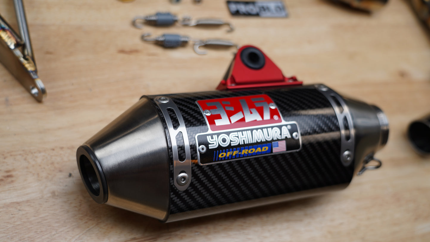 GY6 Yoshimura Carbon Fiber Fatty Exhaust System