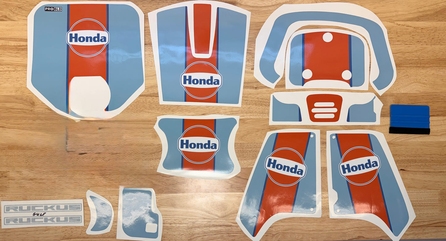 Honda Ruckus Custom Decal Graphics Kit (2003-Present) - Gulf Style