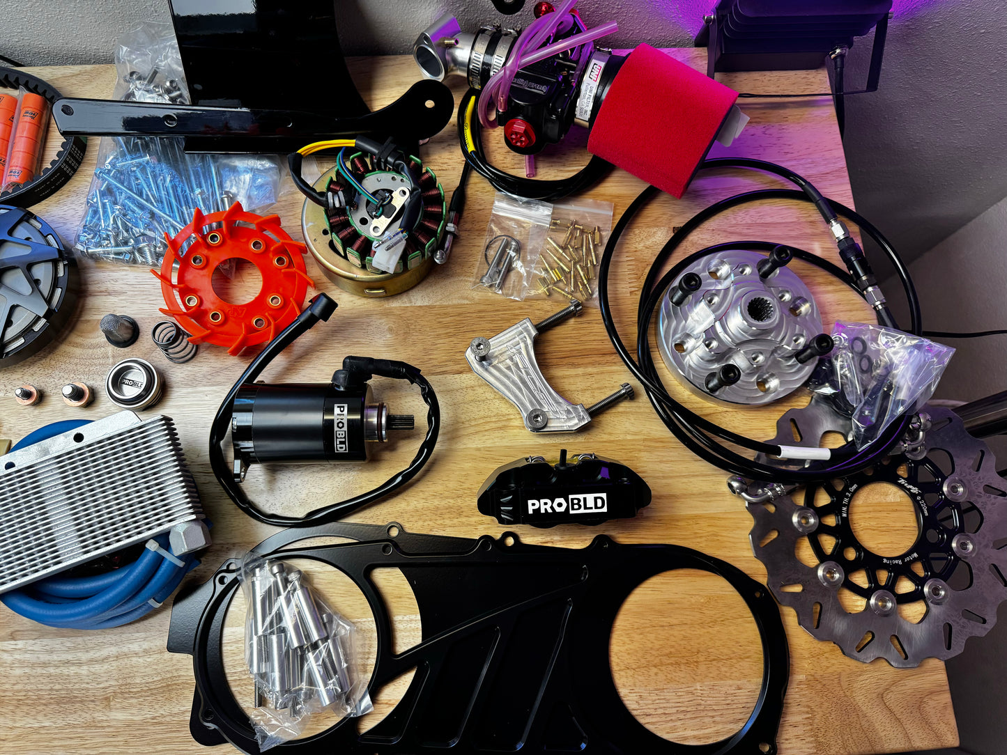 GY6 232cc 2V Air Cooled Complete Engine Kit - PROBLD