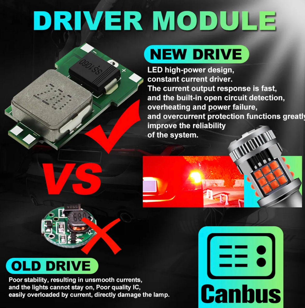 Mega LED Taillight 1157 Replacement Bulb