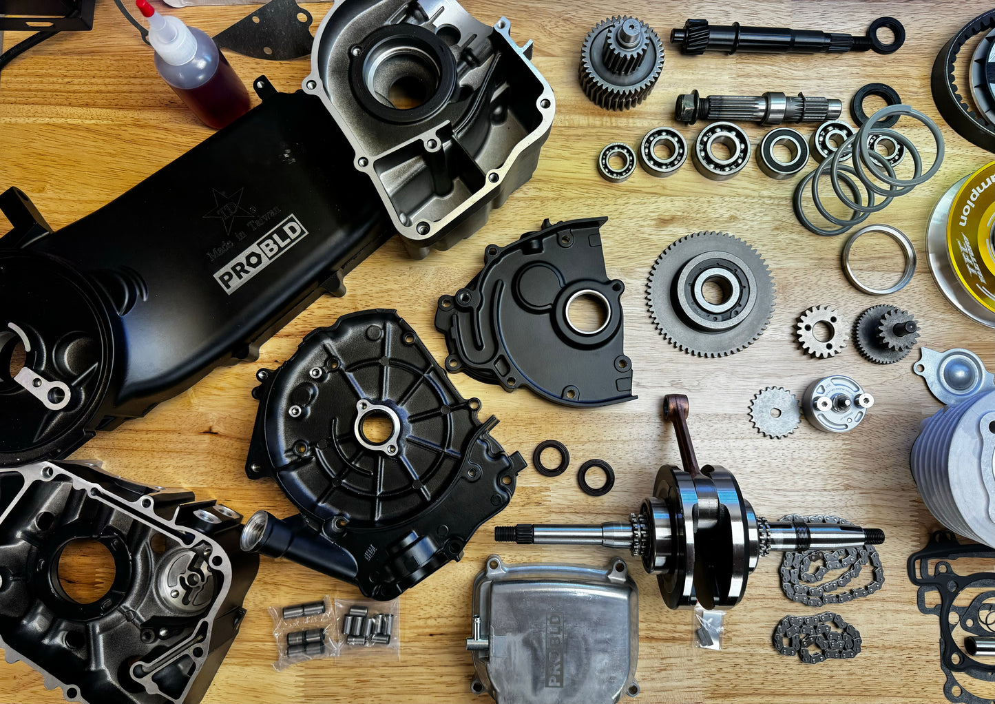 GY6 232cc 2V Air Cooled Complete Engine Kit - PROBLD