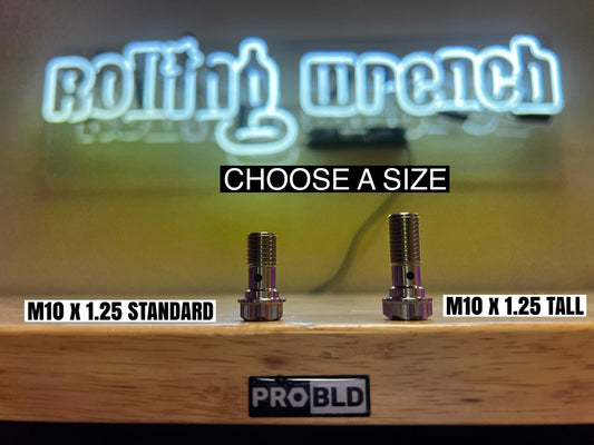 Titanium Banjo Bolt and Washer Kit