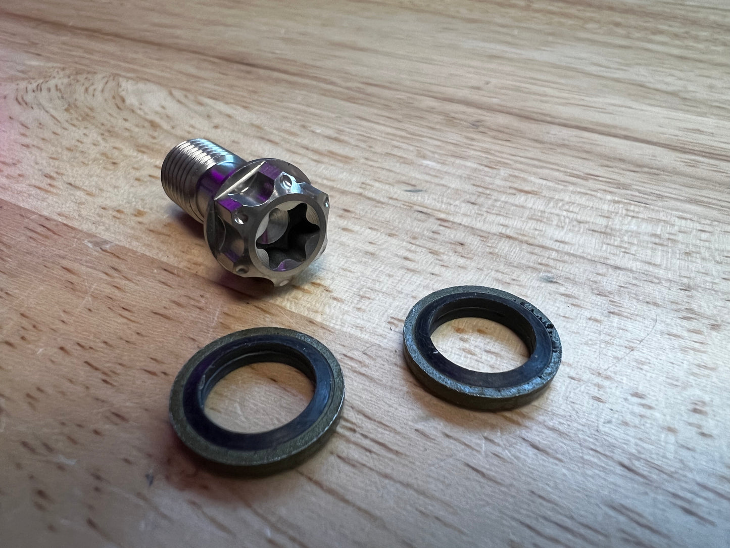 Titanium Banjo Bolt and Washer Kit