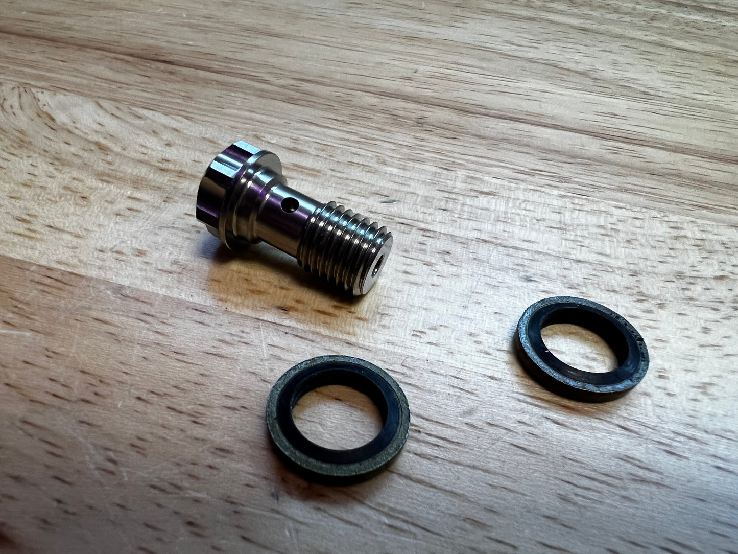 Titanium Banjo Bolt and Washer Kit