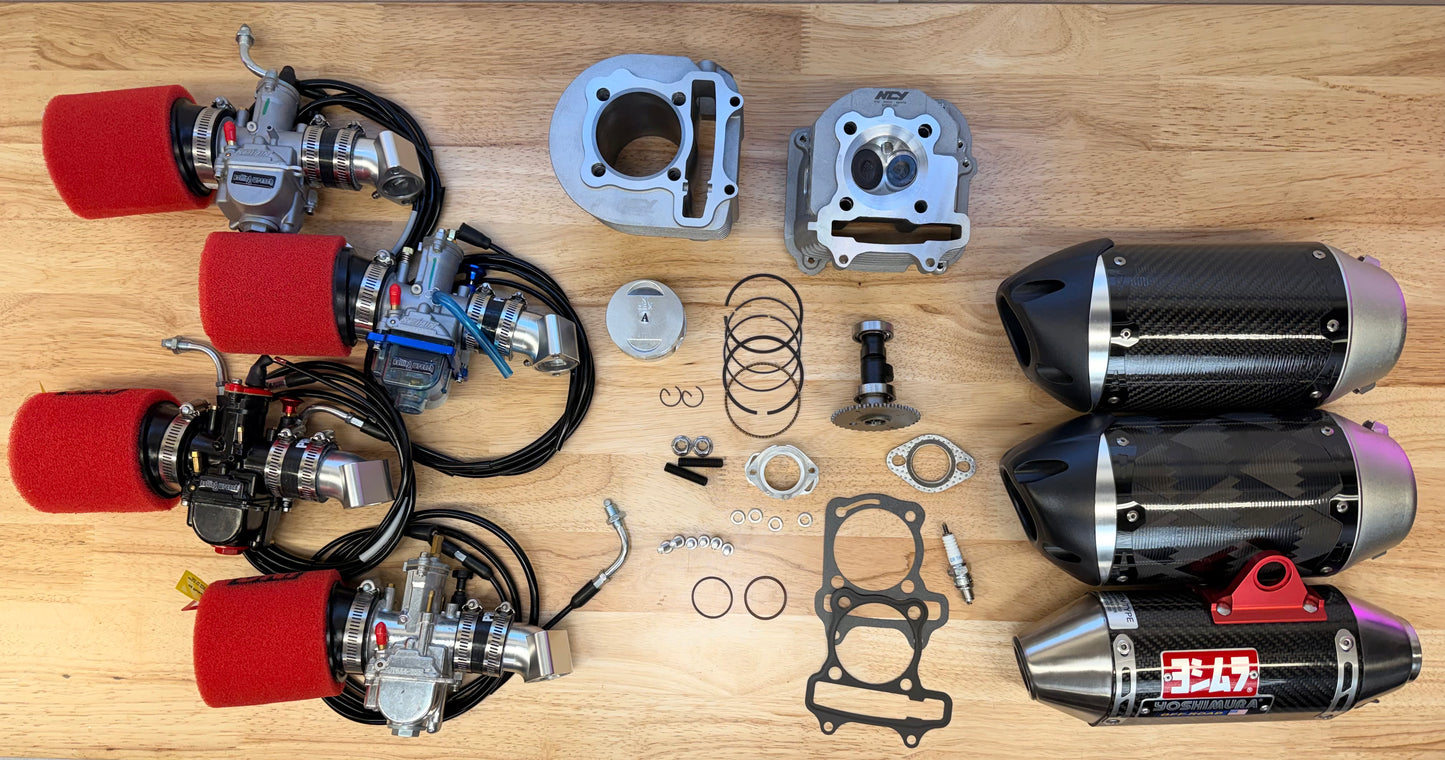 GY6 Stage 3 Engine Package - 172cc - Carbureted