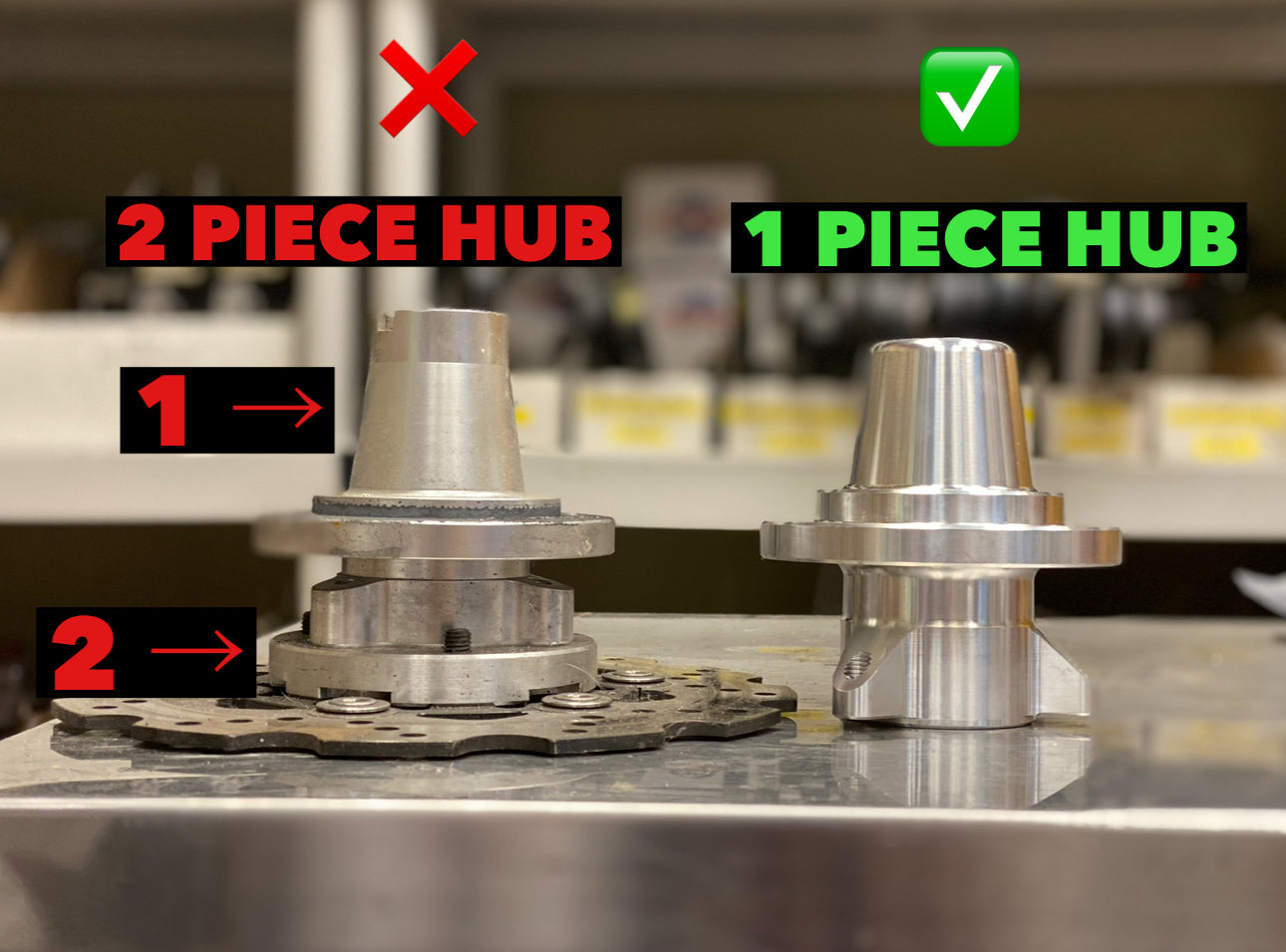 Ruckus 1-Piece Front Disc Brake Hub
