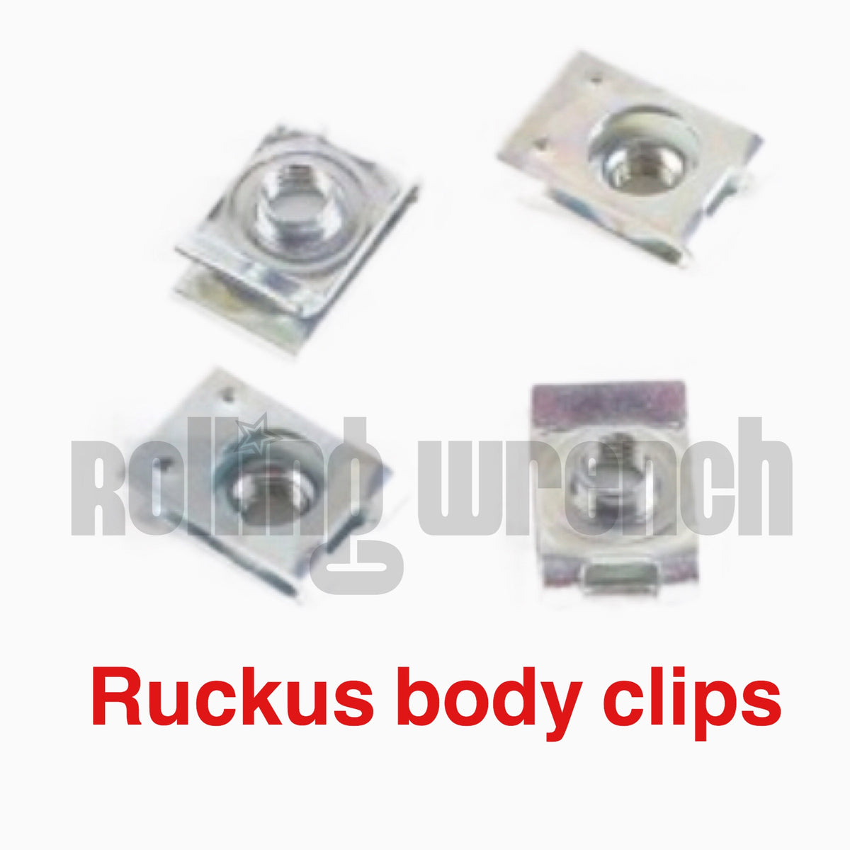 Honda Ruckus Body Battery Box Clip Set (4) Rolling Wrench