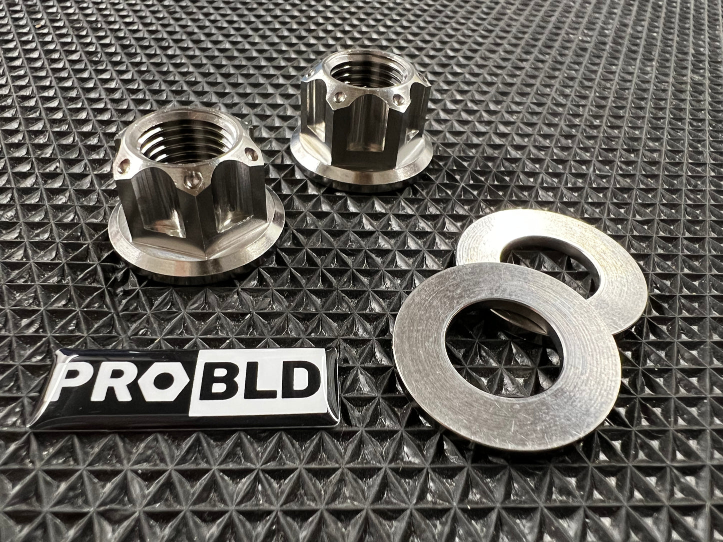 Titanium Nut and Washer - for a Clutch, Variator or Flywheel