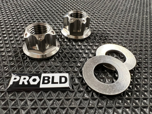Titanium Nut and Washer - for a Clutch, Variator or Flywheel