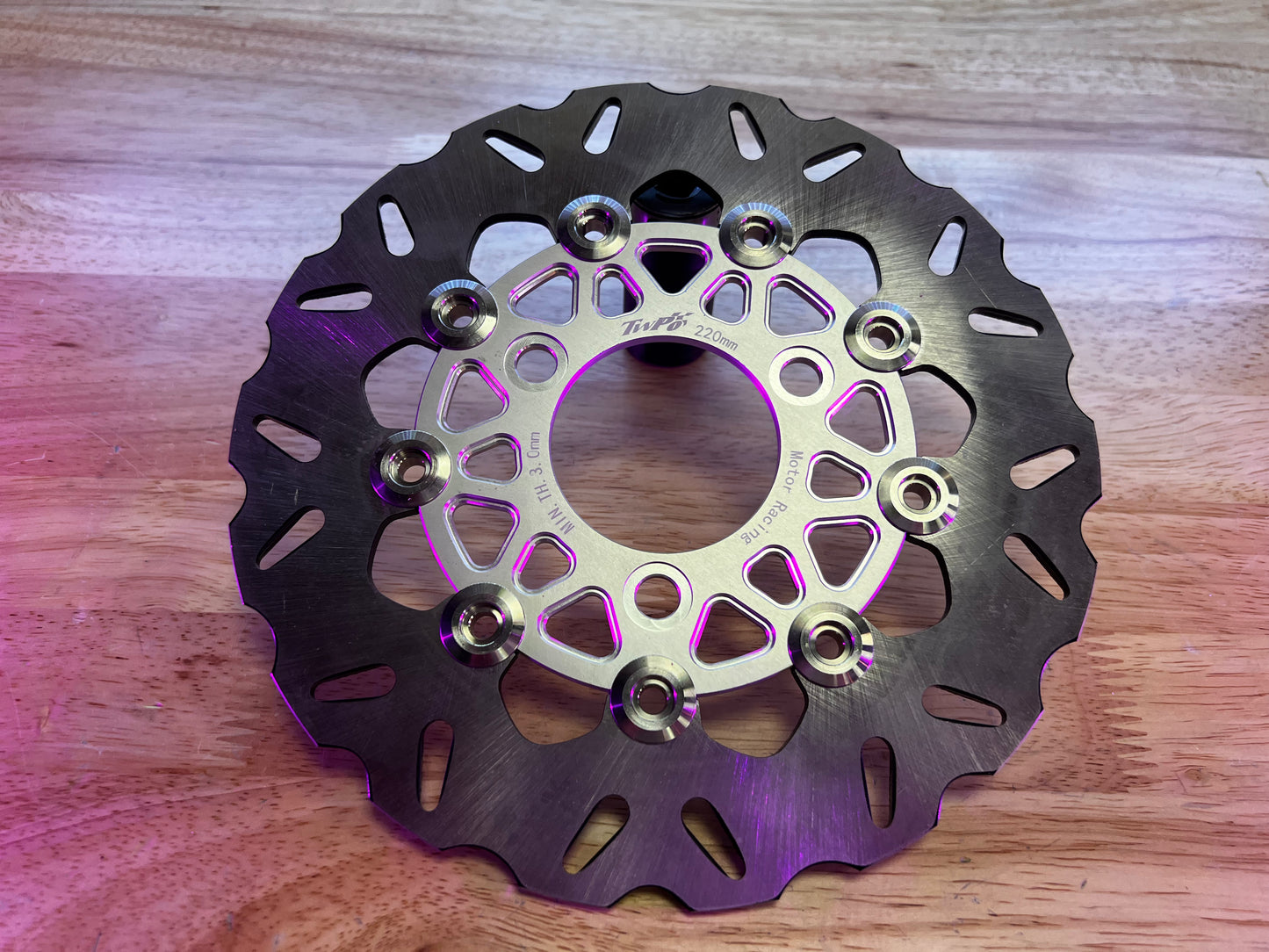Ripple Cut Floating Brake Rotor 220mm