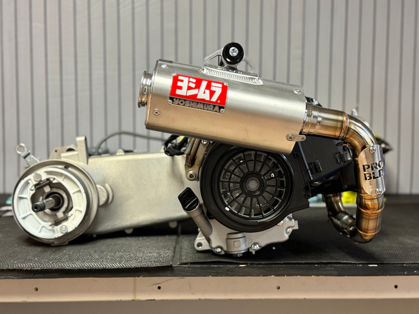 GY6 Raw ProBld Yoshimura Exhaust System