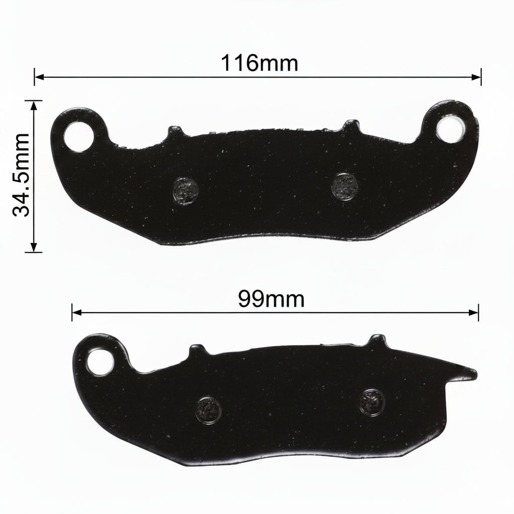 Blue Line FA375 sintered front brake pads - view 2