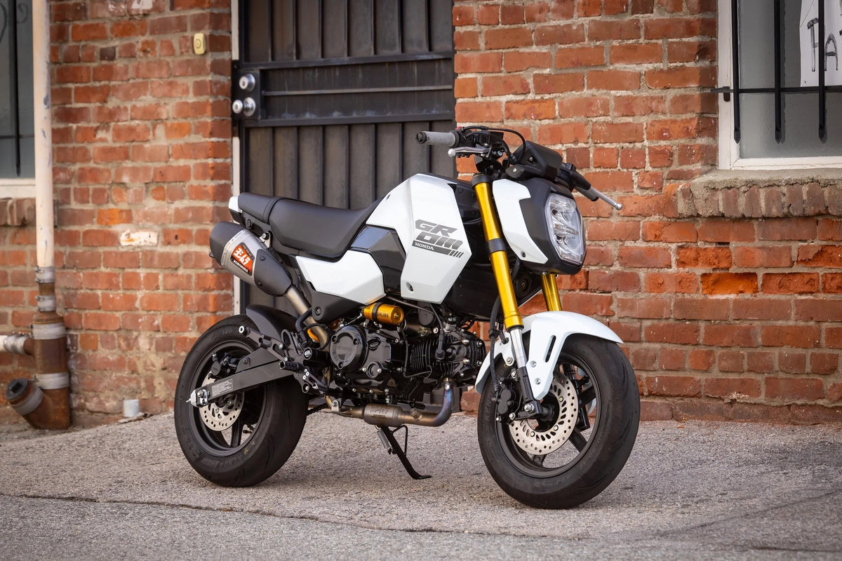 Yoshimura RS-9T Speed Series high mount exhaust on a Honda Grom