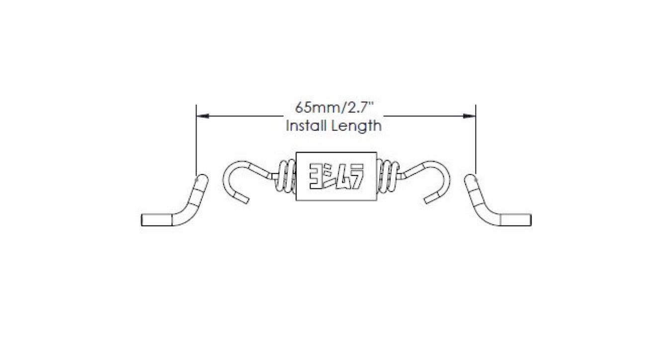 Yoshimura Exhaust Spring With Rubber Logo (2 pack)