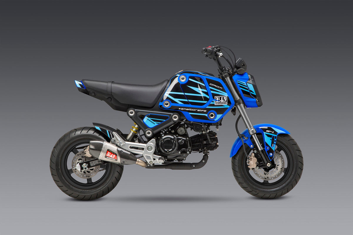 Yoshimura EDGE blue graphics kit for the Honda Grom