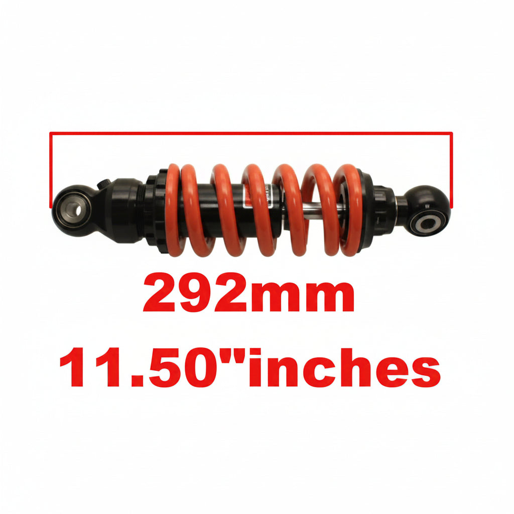 Forsa red-spring rear shock for Honda Grom, side view