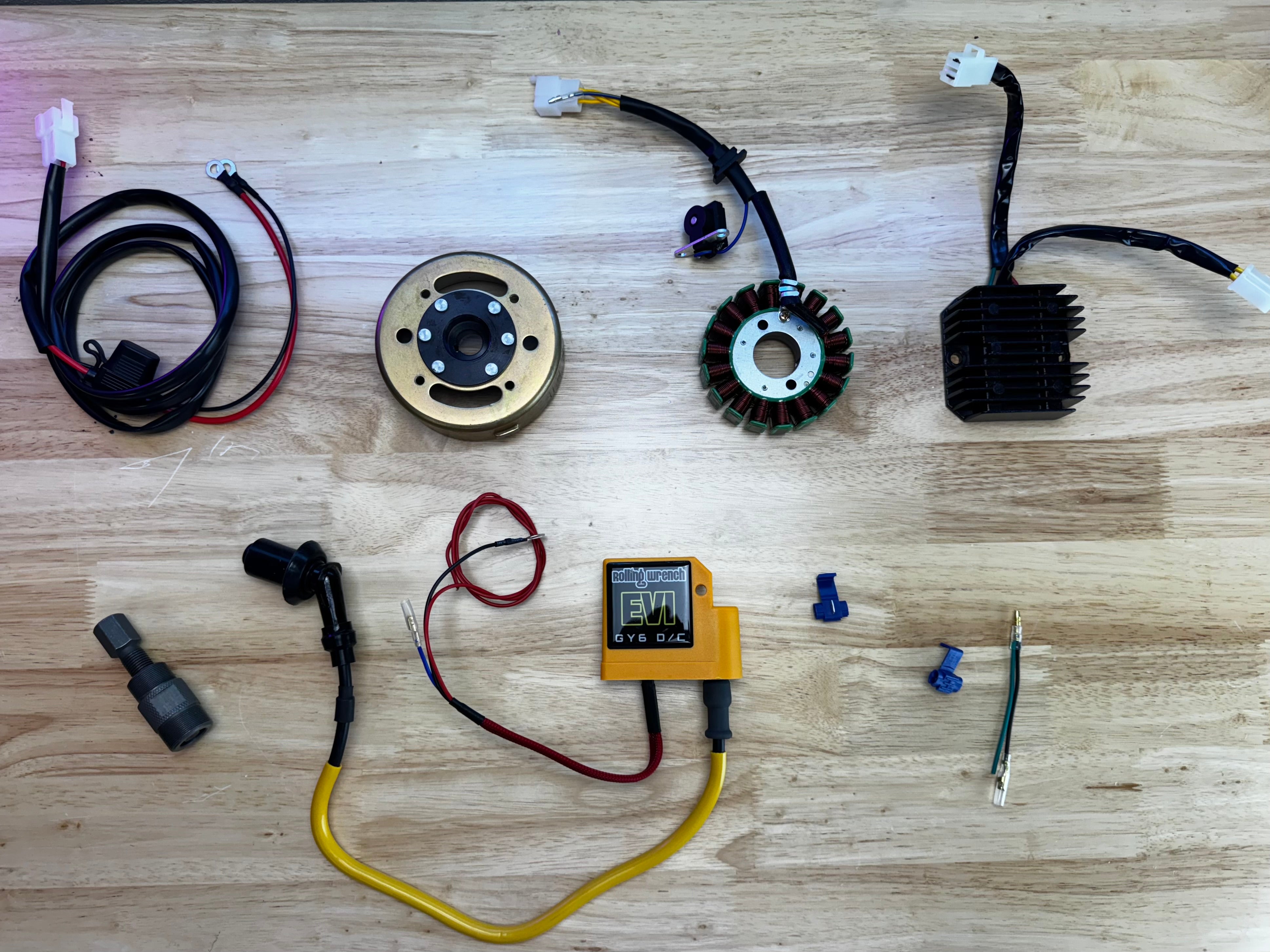 Ignition Charting Module GY6 18 Pole Charging System & DC Ignition System Upgrade Kit – Rolling ...