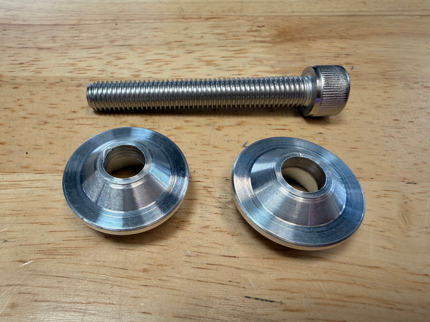 Center shock peg rear set finishing washer kit