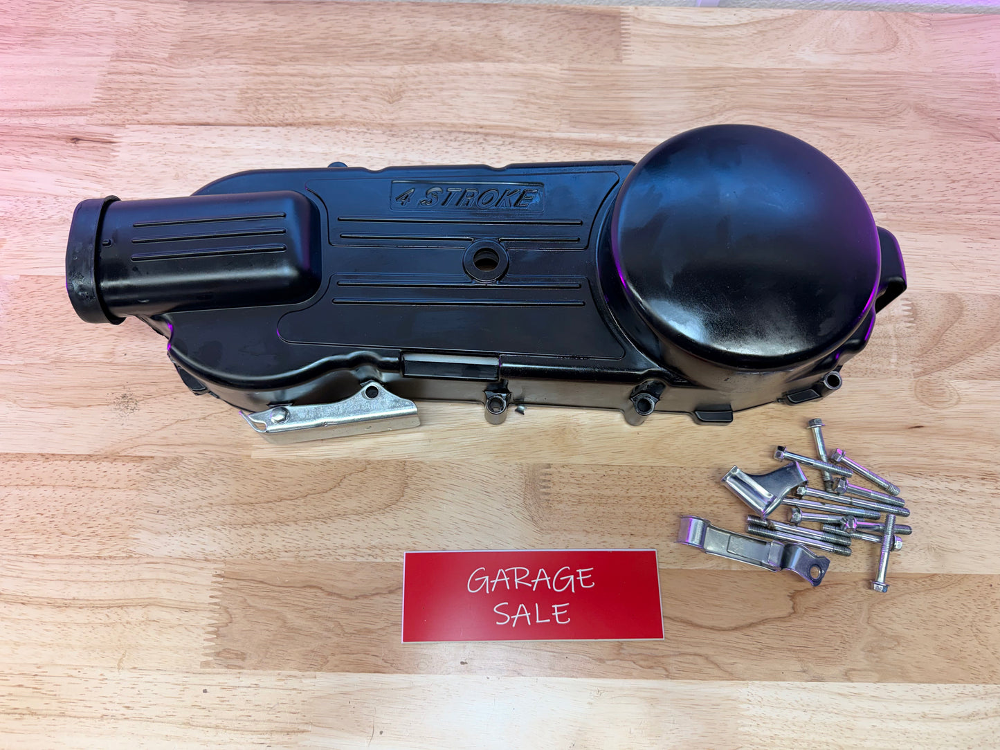 Black GY6 kickstart cover - NEW