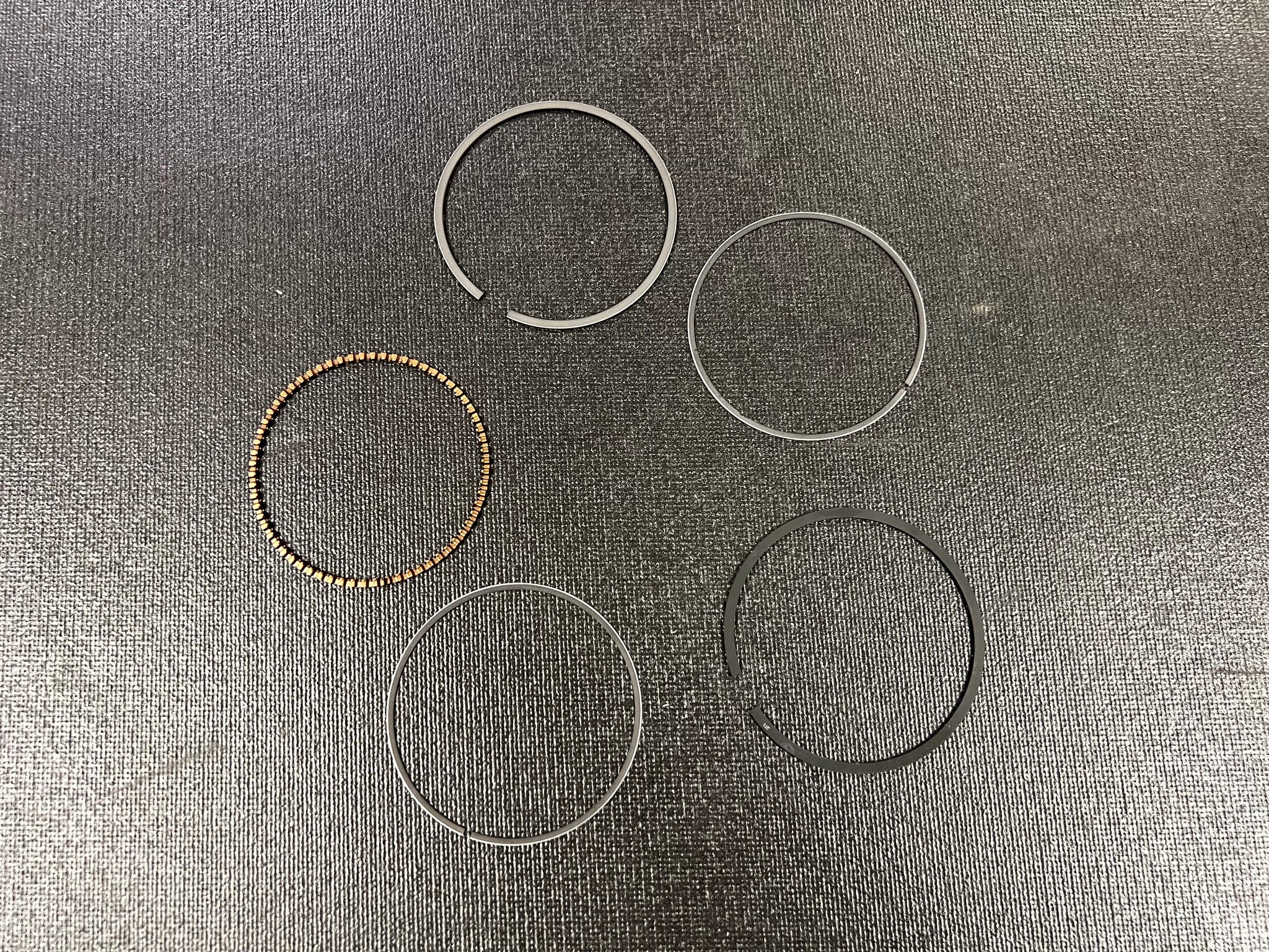 GY6 61mm NCY Replacement piston ring set.