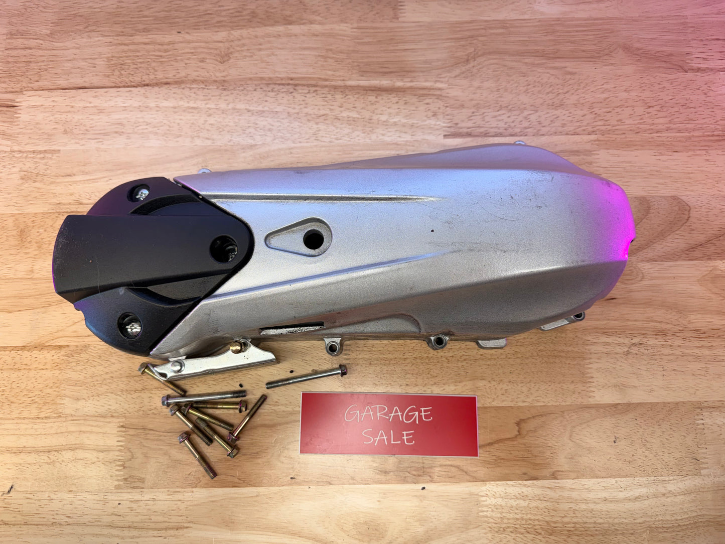 Silver GY6 kickstart cover