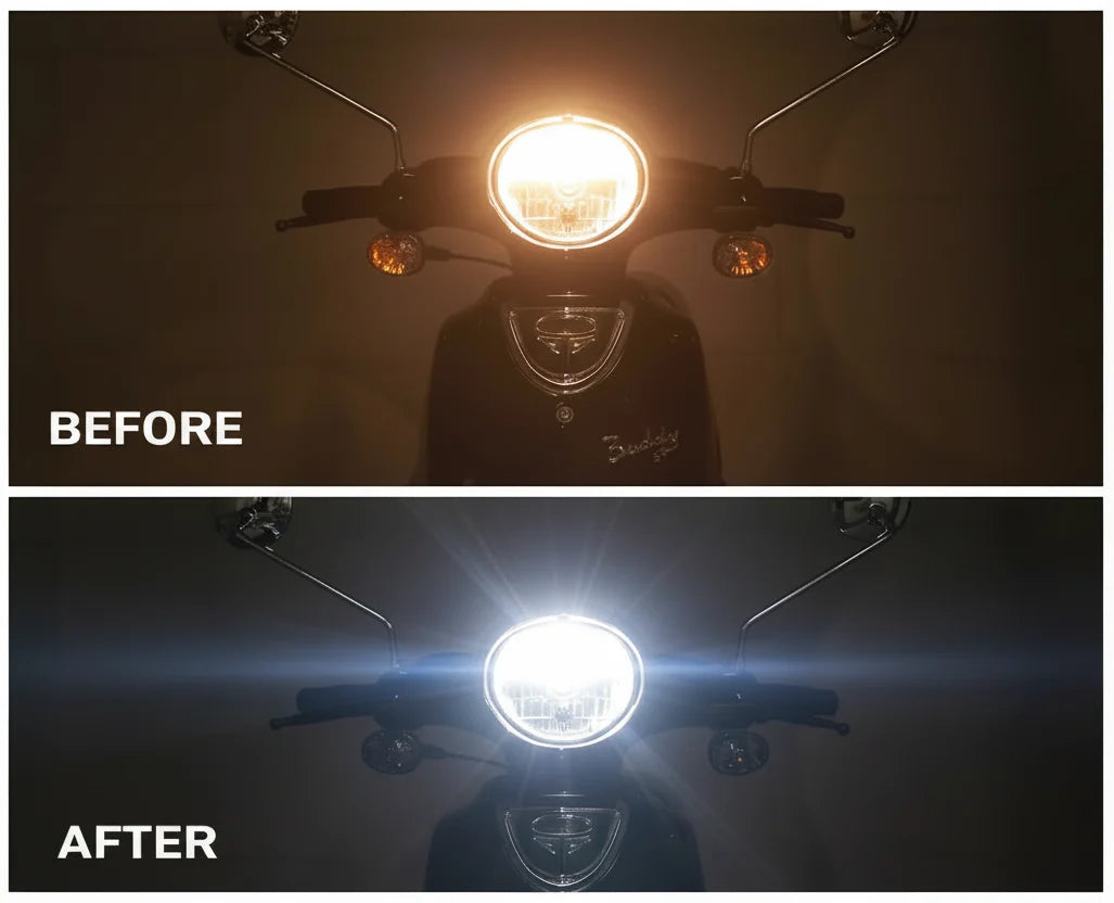 HS1/H4 AC/DC LED headlight bulb - view 5