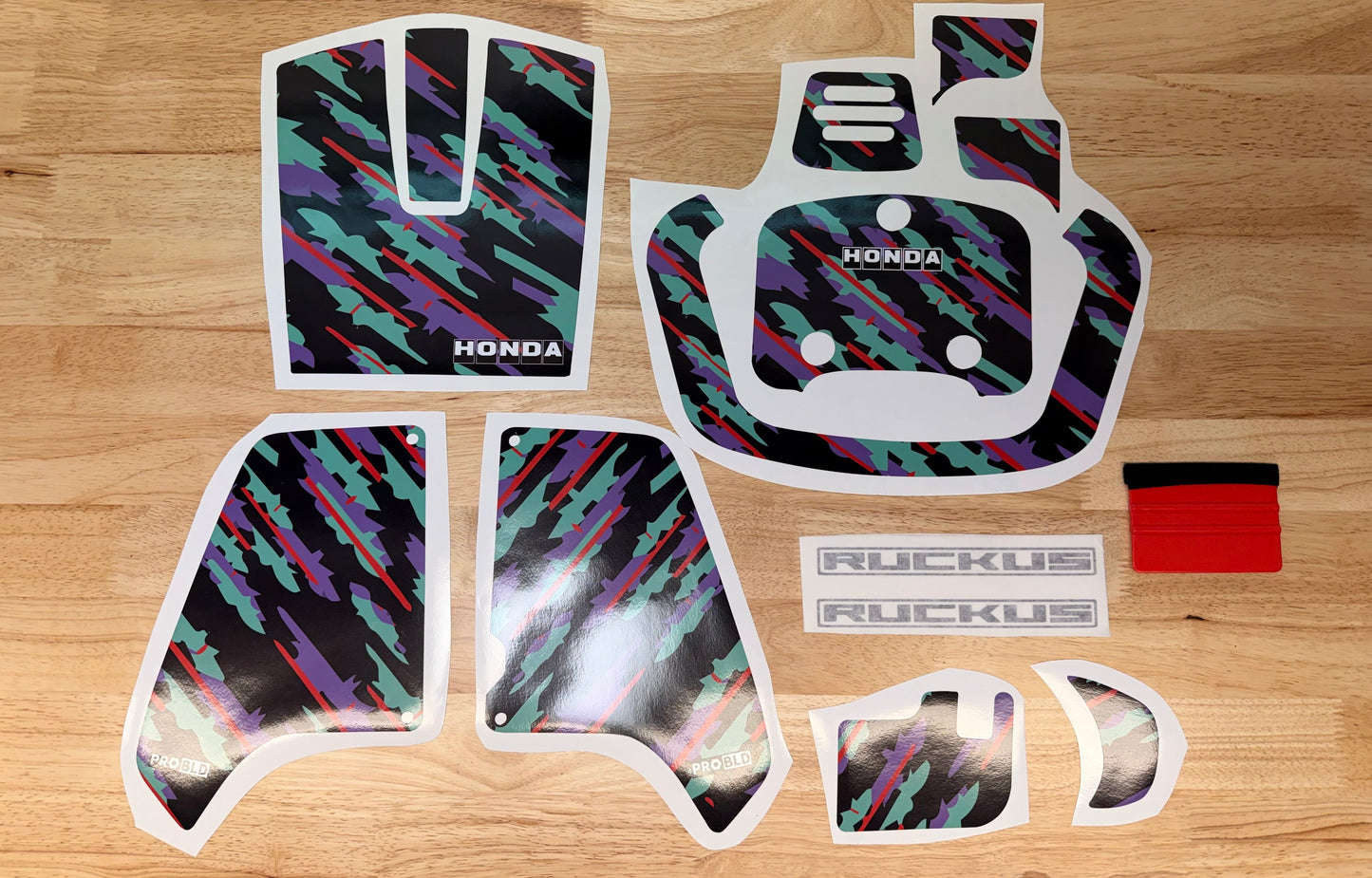 Honda Ruckus Custom Decal Graphics Kit (2003-Present) - HKS Style