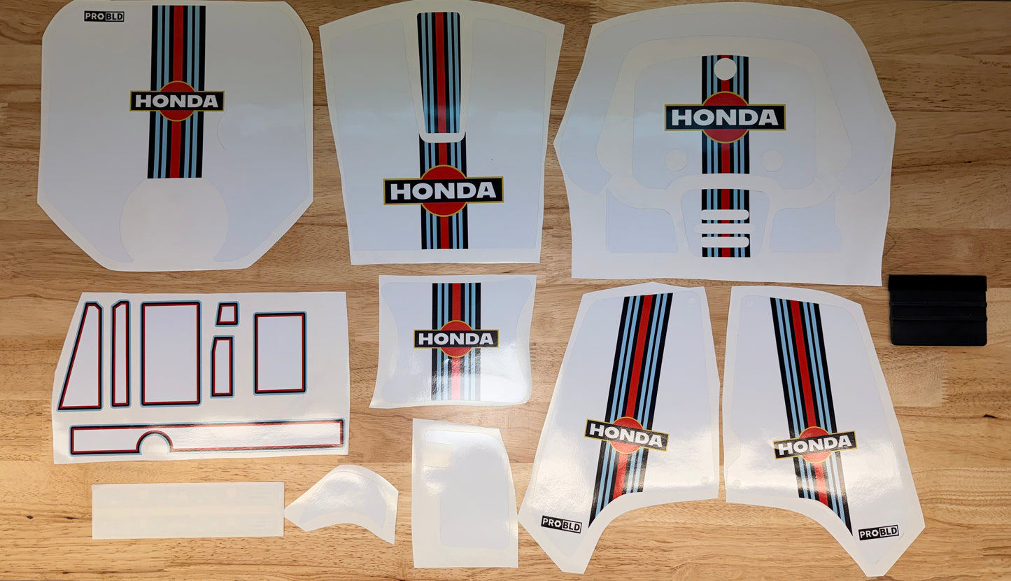 Honda Ruckus Custom Decal Graphics Kit (2003-Present) - Martini Style