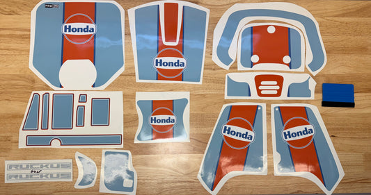 Honda Ruckus Custom Decal Graphics Kit (2003-Present) - Gulf Style