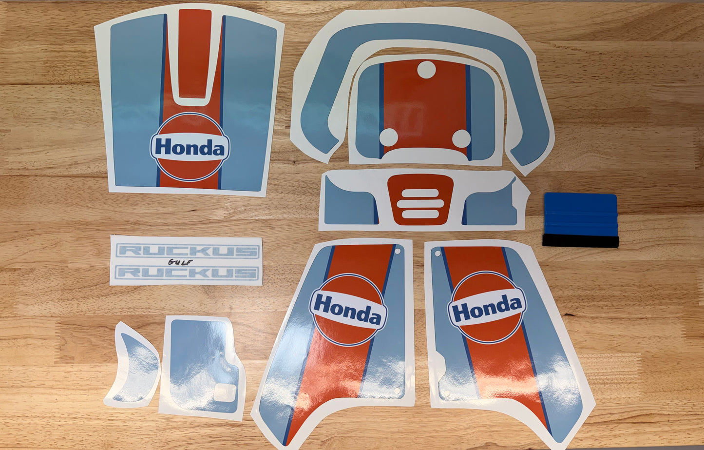 Honda Ruckus Custom Decal Graphics Kit (2003-Present) - Gulf Style