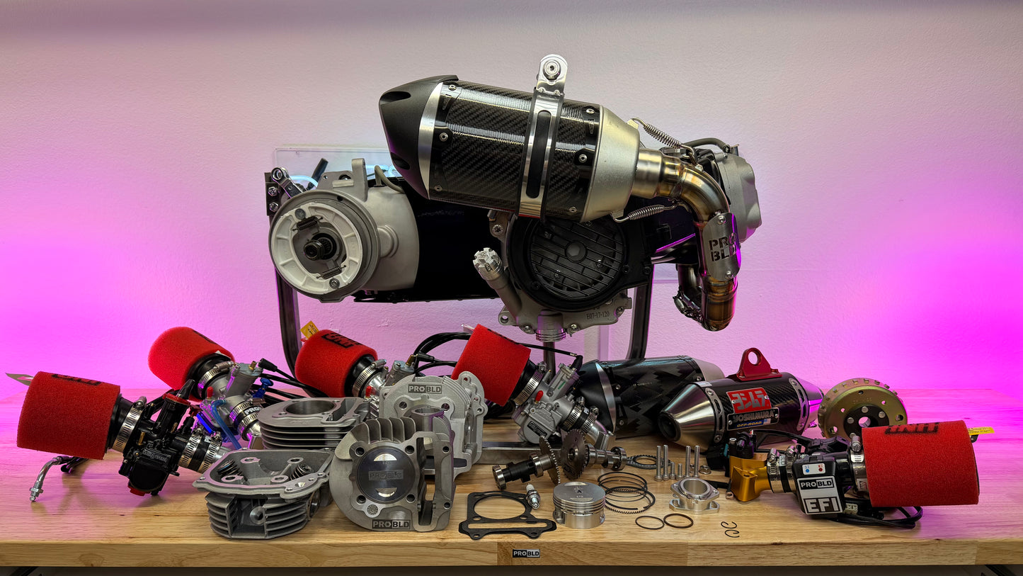 GY6 Stage 3 Engine Package - 172cc - Fuel Injection