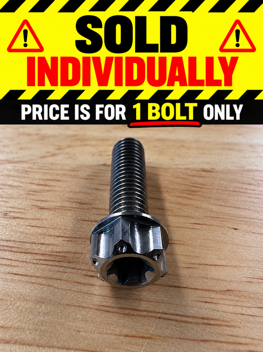 Titanium Designer Caliper and Hanger Mounting Bolts *SOLD INDIVIDUALLY*