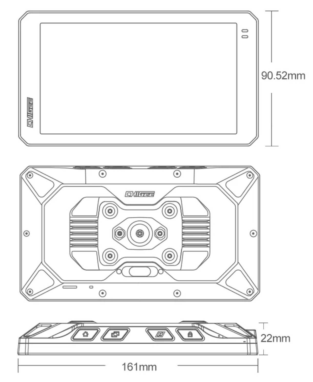 Chigee AIO-6 LTE 4G Smart Riding Display