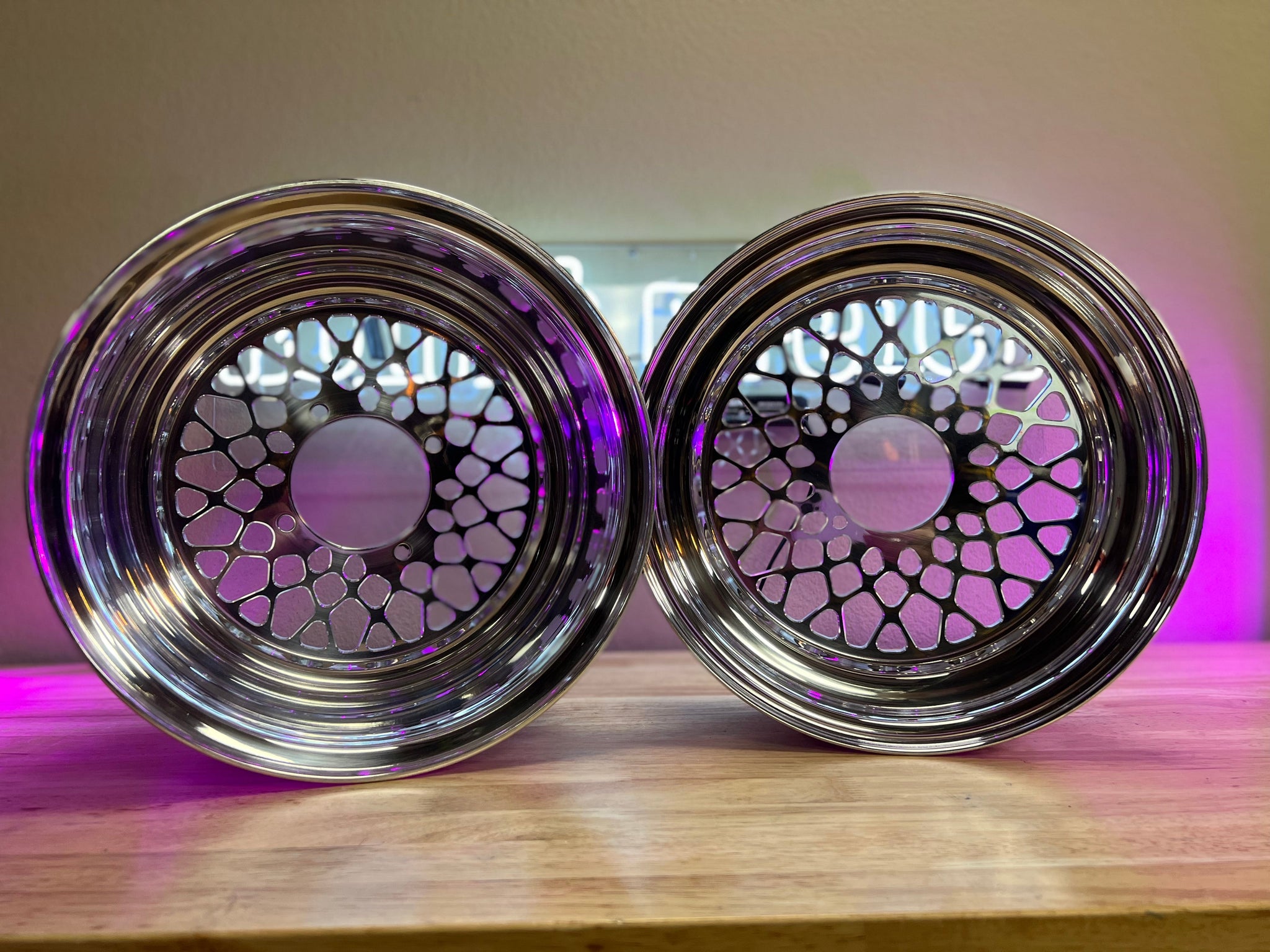 Stock motor Mesh Grid Ruckus wheel set (12 inch)