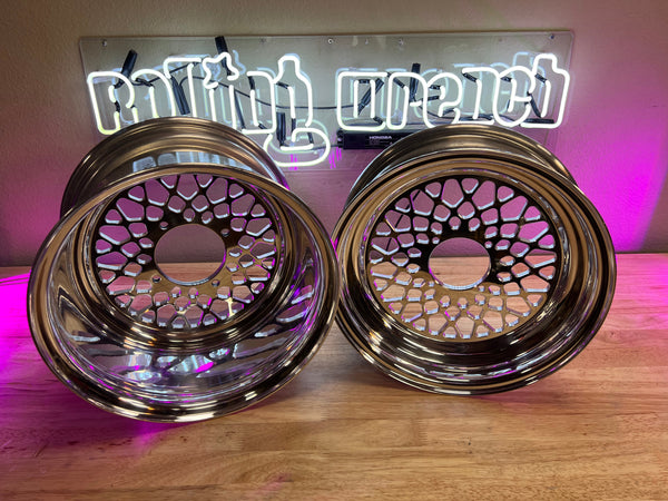 Stock motor Mesh Grid Ruckus wheel set (12 inch)