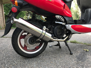 GY6 sport exhaust stainless steel