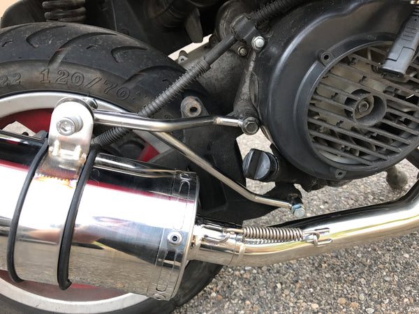 GY6 sport exhaust stainless steel