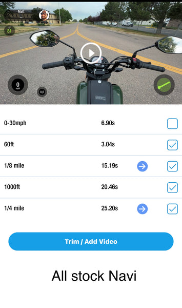 Honda Navi Variator Reveno Rollers (the perfect size and weight)