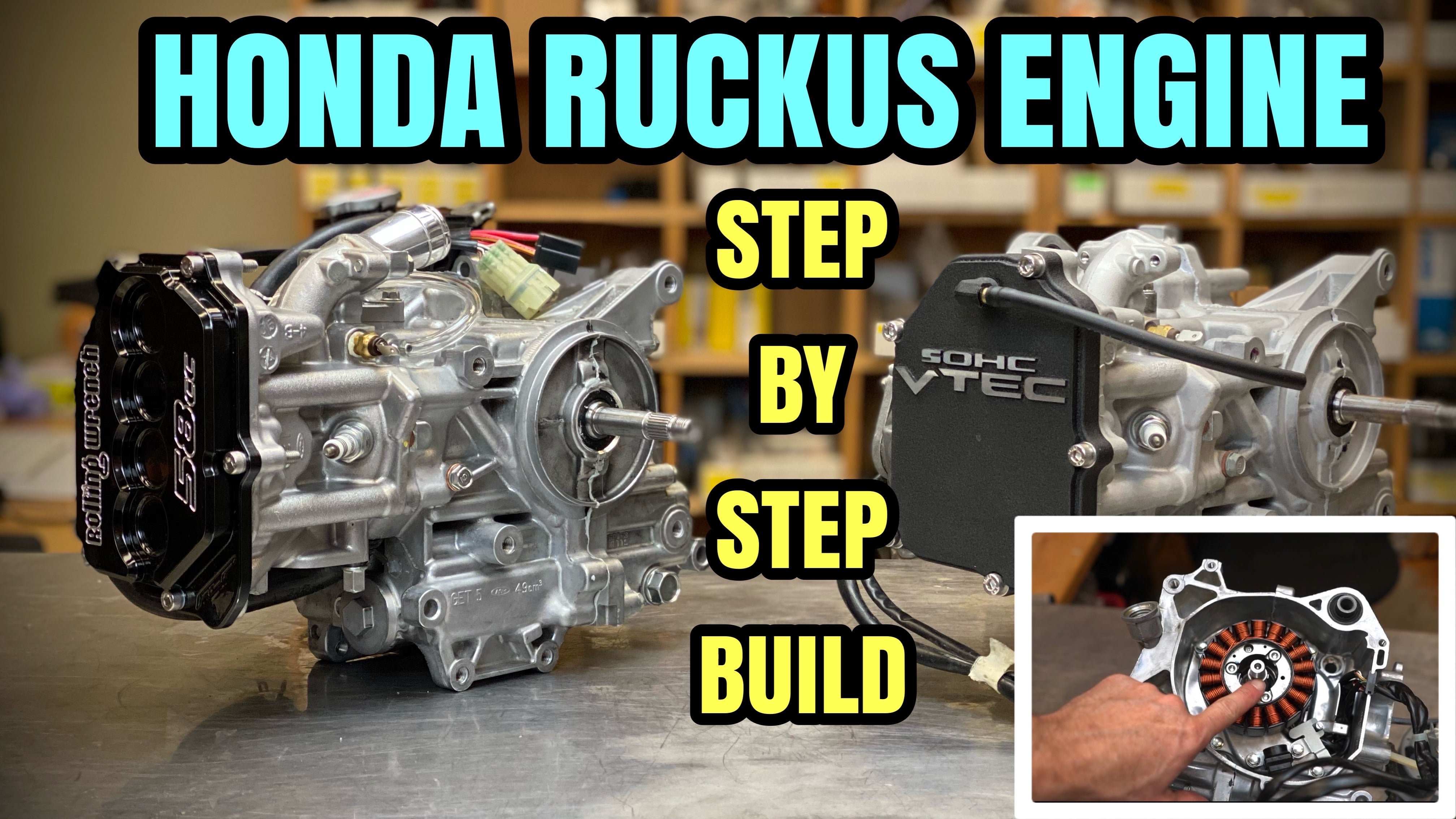 Honda Ruckus (GET) Engine Build: Complete Step by Step Video – Rolling ...