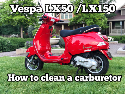 How to clean a carburetor on a Vespa “how to video”