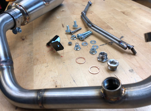 Two Brothers Racing GY6 high mount exhaust