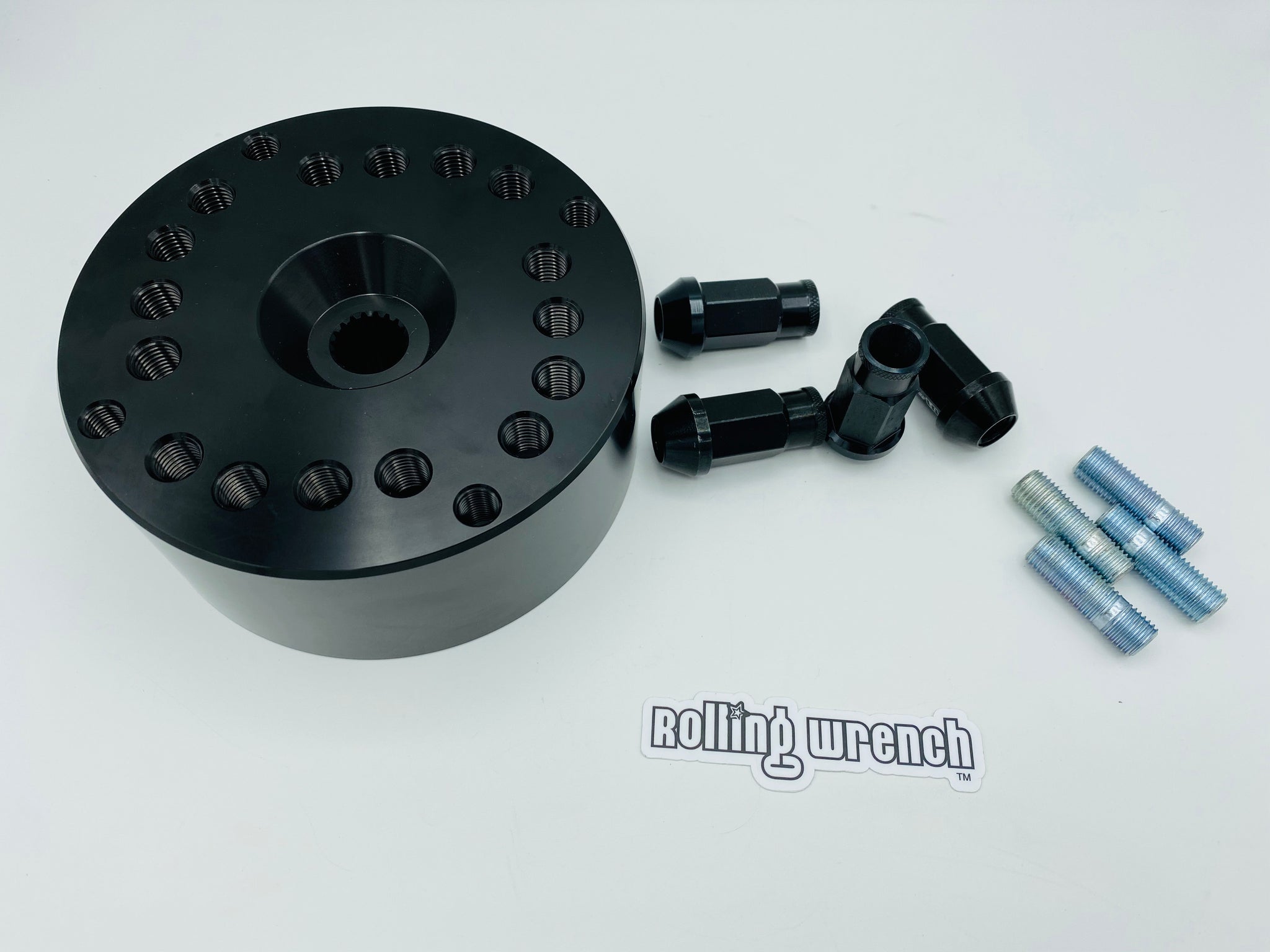 Murdered out black GY6 Scooter Hub