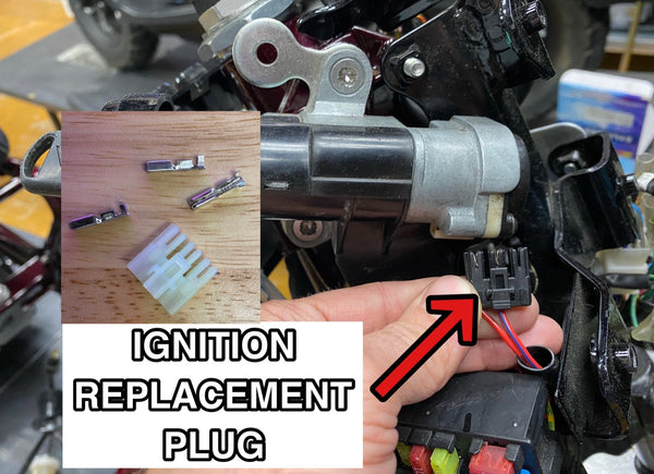 Honda Ruckus / Metro Ignition Key Connector Plug