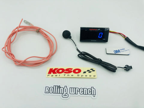Mini digital tach (plug and play) LED BLUE