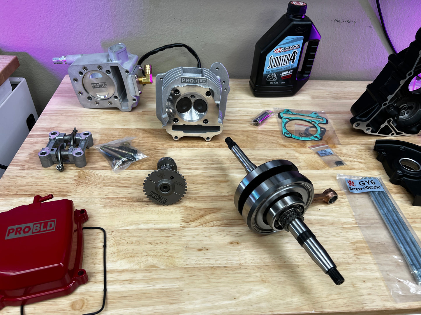 GY6 232cc 2V Water Cooled Complete Engine Kit - PROBLD