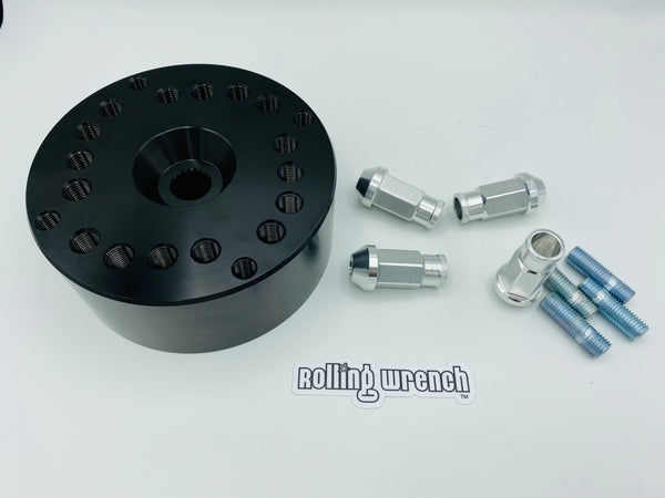 Murdered out black GY6 Scooter Hub