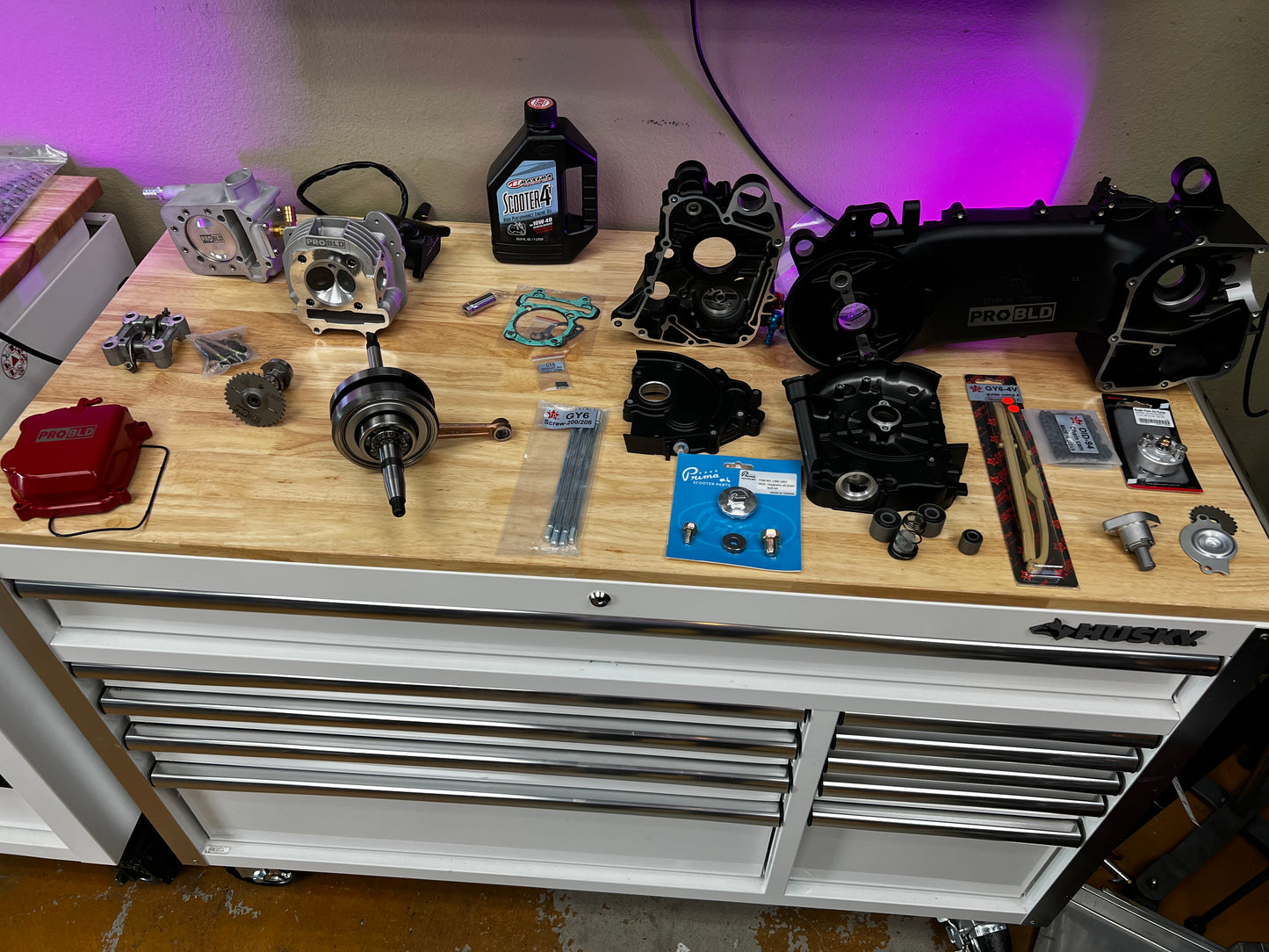 GY6 232cc 2V Water Cooled Complete Engine Kit - PROBLD