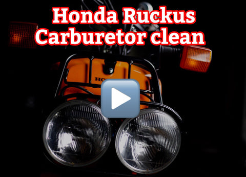 How to clean a Honda Ruckus carburetor Full HD 30 min. video
