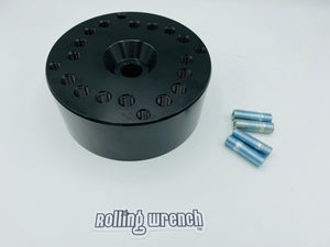 Murdered out black GY6 Scooter Hub