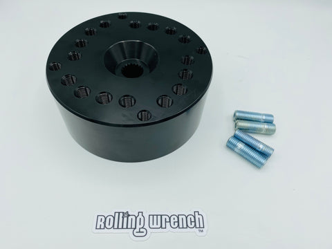Murdered out black GY6 Scooter Hub